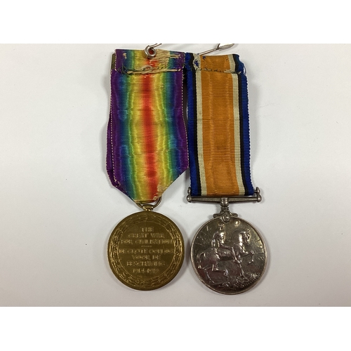 840 - WWI British Medals, comprising British War Medal and Victory Medal awarded to LCPL (later CPL) G R S... 