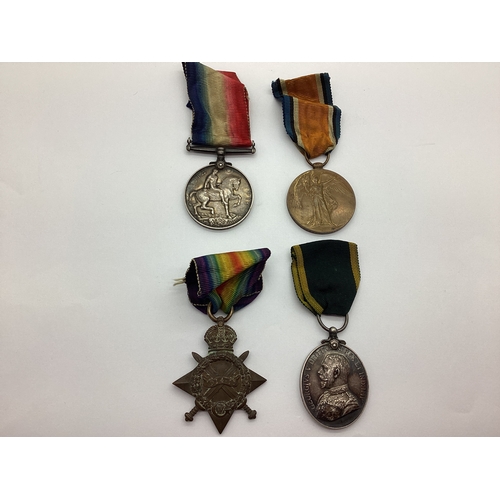 844 - WWI Trio Of British Medals, comprising 1914-15 Star, British War Medal, and Victory Medal awarded to... 