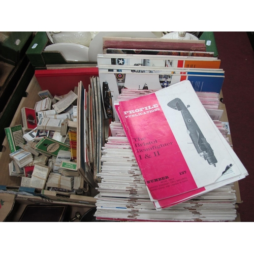 1124 - Ephemera to include profile public actions and Profile aircraft booklets, maps, and quantity of ciga... 