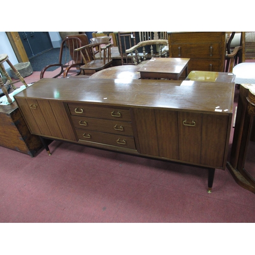 1586 - Vintage E.Gomme Plan Sideboard, with three central drawers, with flanking folding cupboard doors, on... 