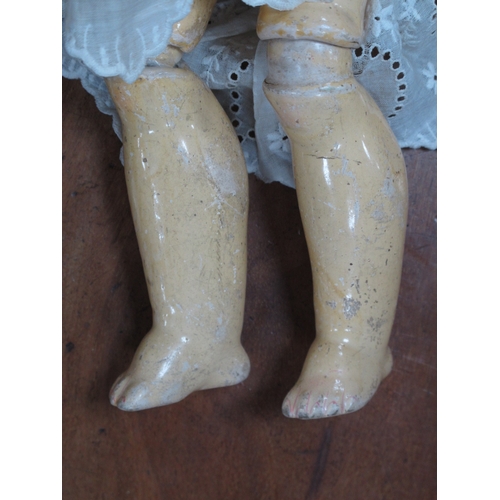 1129 - Two Bisque Headed Open Mouthed Composition Dolls to include; Kestner Mould No. 136.6 20, 20 Inches i... 