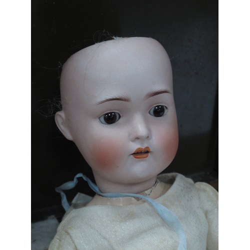 1129 - Two Bisque Headed Open Mouthed Composition Dolls to include; Kestner Mould No. 136.6 20, 20 Inches i... 