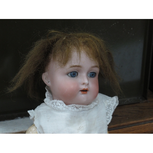 1129 - Two Bisque Headed Open Mouthed Composition Dolls to include; Kestner Mould No. 136.6 20, 20 Inches i... 