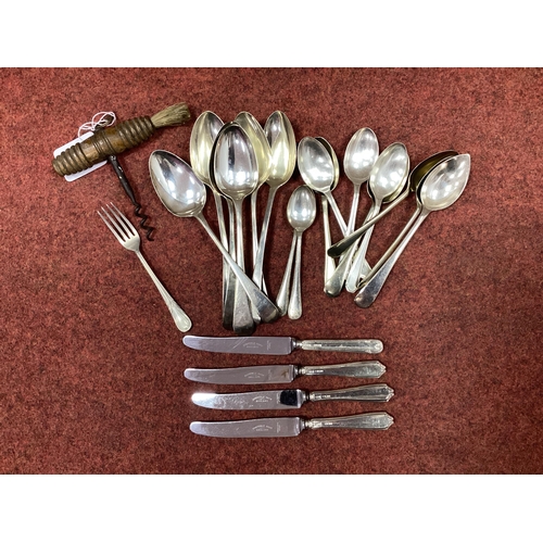 114 - A Matched Set of Six Hallmarked Silver Old English Pattern Spoons, including Christopher & Thomas Wi... 