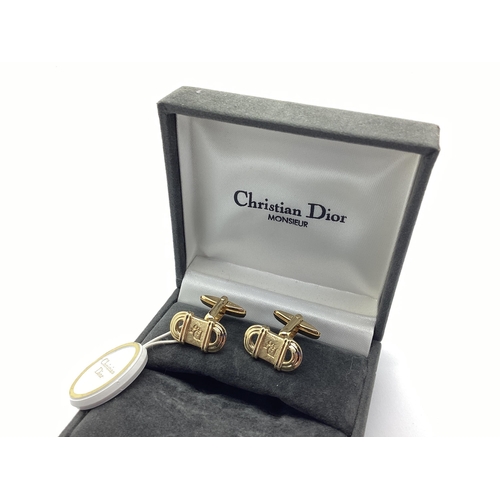 139 - Christian Dior Monsieur; A Pair of Modern Cufflinks, in original box.