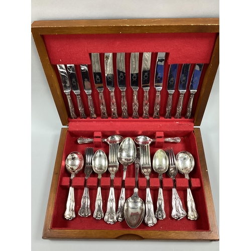 98 - A Six Setting Canteen of Kings Pattern Plated Cutlery.