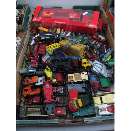 305 - A Quantity of Playworn Diecast Model Vehicles by Dinky Toys, Corgi, Matchbox, Majorette, and Other, ... 