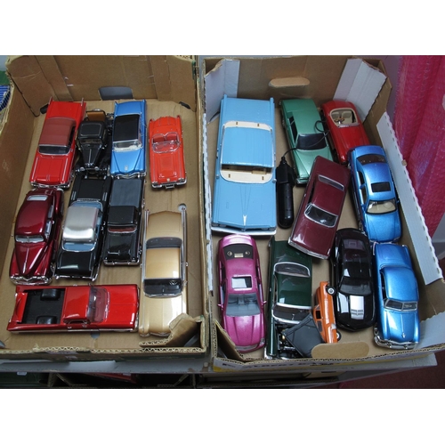 317 - Nineteen Diecast and Plastic Model Vehicles of a Mostly American Theme, to include, 1:24 Scale Frank... 