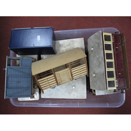 341 - AKit/Scratch Built (Wood Construction) 'O' Gauge/7mm Four Wheel Battery Powered Motor Coach, with a ... 