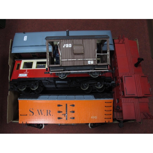 344 - Eleven Items of Unboxed 'G' Gauge Rolling Stock, comprising Aristocraft Ref 50001 Ralston Purina box... 