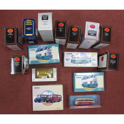 421 - Four Corgi Boxed 1:76 Scale Coach/Bus Diecast Ref No's 91859 (2), 97018 and 97078 (as new with certi... 