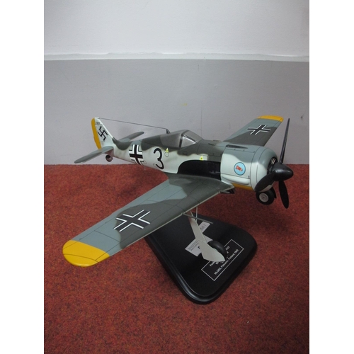 530 - A Bravo Delta Models display model of a Focke-Wulf FW 190A-3/U3 Aircraft, Werknr 0132219, 