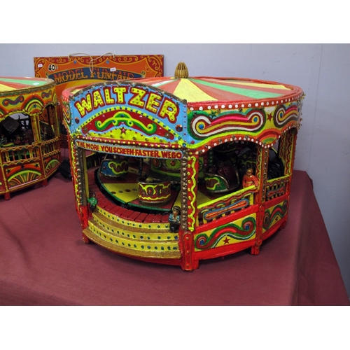 609 - A scratch built model depicting a 1940's Travelling Fun Fair (scale unknown) possibly built circa 20... 