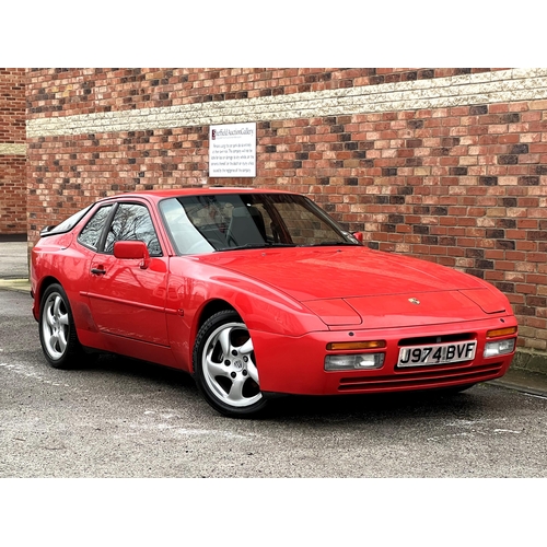 1000 - [J974 BVF]1991 Porsche 944 S2 Coupe, in Guards Red, Black leather interior. 3 litre 16-valve I4 208b... 