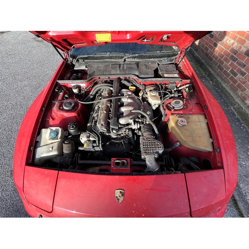 1000 - [J974 BVF]1991 Porsche 944 S2 Coupe, in Guards Red, Black leather interior. 3 litre 16-valve I4 208b... 