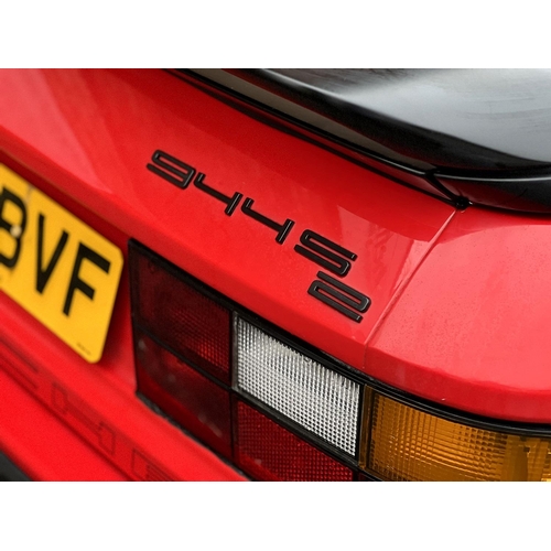 1000 - [J974 BVF]1991 Porsche 944 S2 Coupe, in Guards Red, Black leather interior. 3 litre 16-valve I4 208b... 