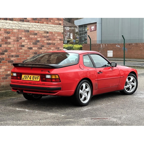 1000 - [J974 BVF]1991 Porsche 944 S2 Coupe, in Guards Red, Black leather interior. 3 litre 16-valve I4 208b... 