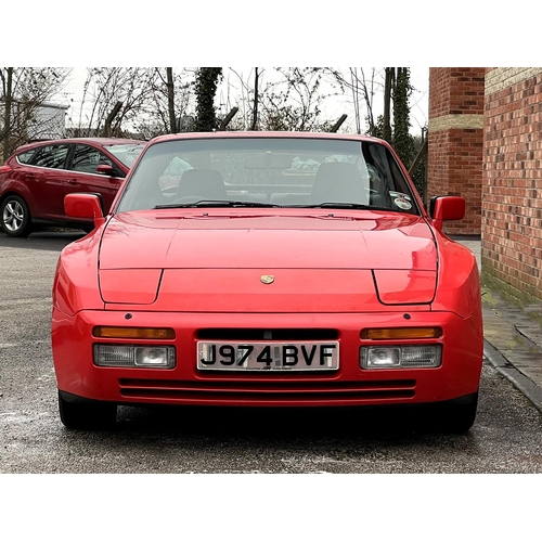 1000 - [J974 BVF]1991 Porsche 944 S2 Coupe, in Guards Red, Black leather interior. 3 litre 16-valve I4 208b... 