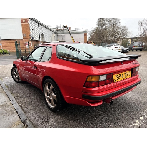 1000 - [J974 BVF]1991 Porsche 944 S2 Coupe, in Guards Red, Black leather interior. 3 litre 16-valve I4 208b... 