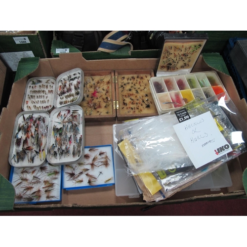 1089 - Fishing Flies, large quantity, two Wheatley, and other cases, Hackles & Hurls:- One Box.