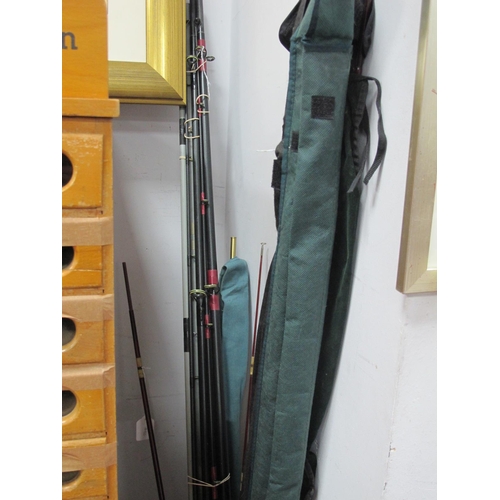 1336 - Fly Rods, to include Shakespeare Oberon 3m 5-7 weight, Shakespeare Omni 9.5ft 7-8 weight and two unk... 