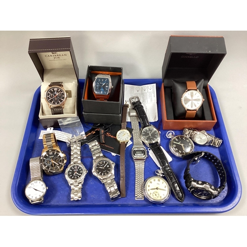 13 - A Collection of Assorted Wristwatches, including Casio digital, Sekonda, G-Shock, Ben Sherman, Limit... 