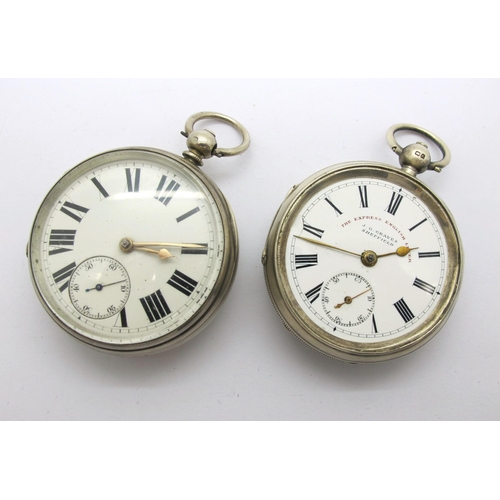 129 - A Chester Hallmarked Silver Cased Openface Pocket Watch, the white dial with black Roman numerals an... 