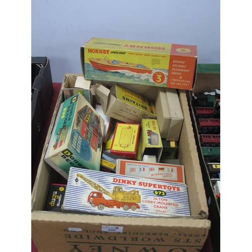 320 - A Quantity of Predominantly Vintage Diecast Model Vehicle Boxes, to Include; Britains Military Equip... 