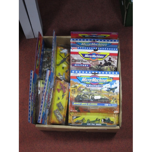 371 - Ten Micro Machines Sets by Galoob all with a military theme to include #14 Military II Collection, #... 