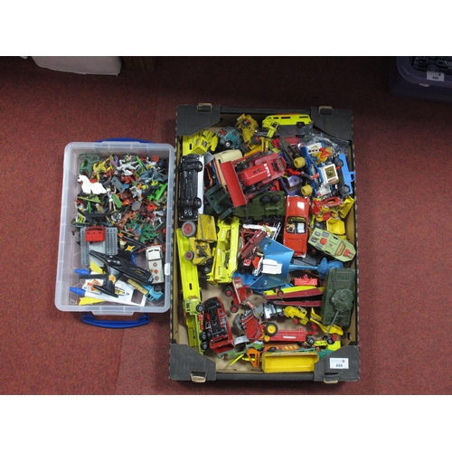 494 - A Collection of Diecast Model Vehicles by Corgi, Dinky Toys, Matchbox, Solido and others, including,... 