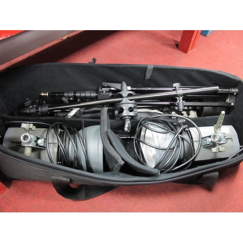 1073 - Interfit Stand with Spotlights and Bag.