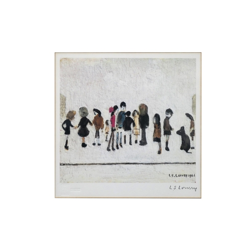 1183 - AFTER LAURENCE STEPHEN LOWRY (1887-1976) *ARR Group of Children, print, signed in pencil in the marg... 