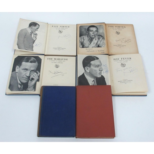 1339 - Five Signed Noel Coward (unverified) Books, two dated 1928 and 1934 including: The Marquise, Easy Vi... 