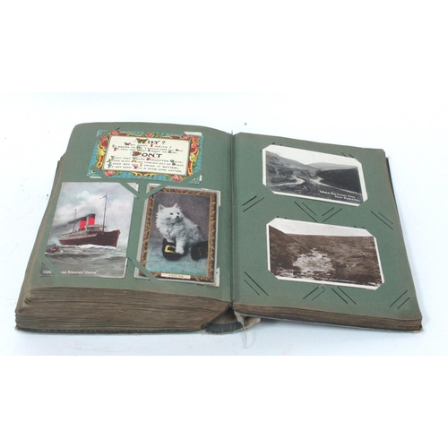 1365 - An Album of Over Four Hundred Early XX Century Picture Postcards, to include: animals, cruise and oc... 