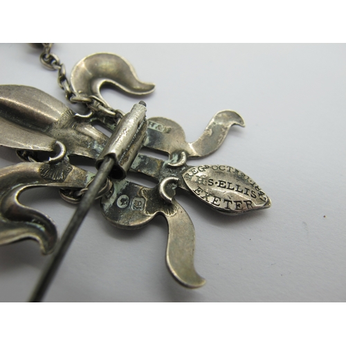 119 - A Victorian Hallmarked Silver Shawl Brooch, Hilliard & Thomason, Birmingham 1847, stamped 
