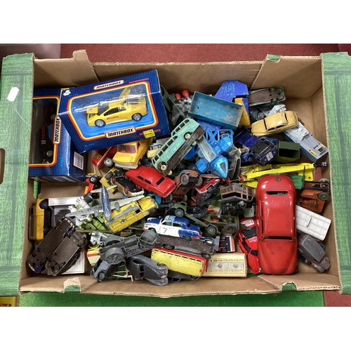 302 - A Quantity of Mid XX Century and Later Diecast Vehicles, by Dinky, Corgi, Matchbox and others, often... 