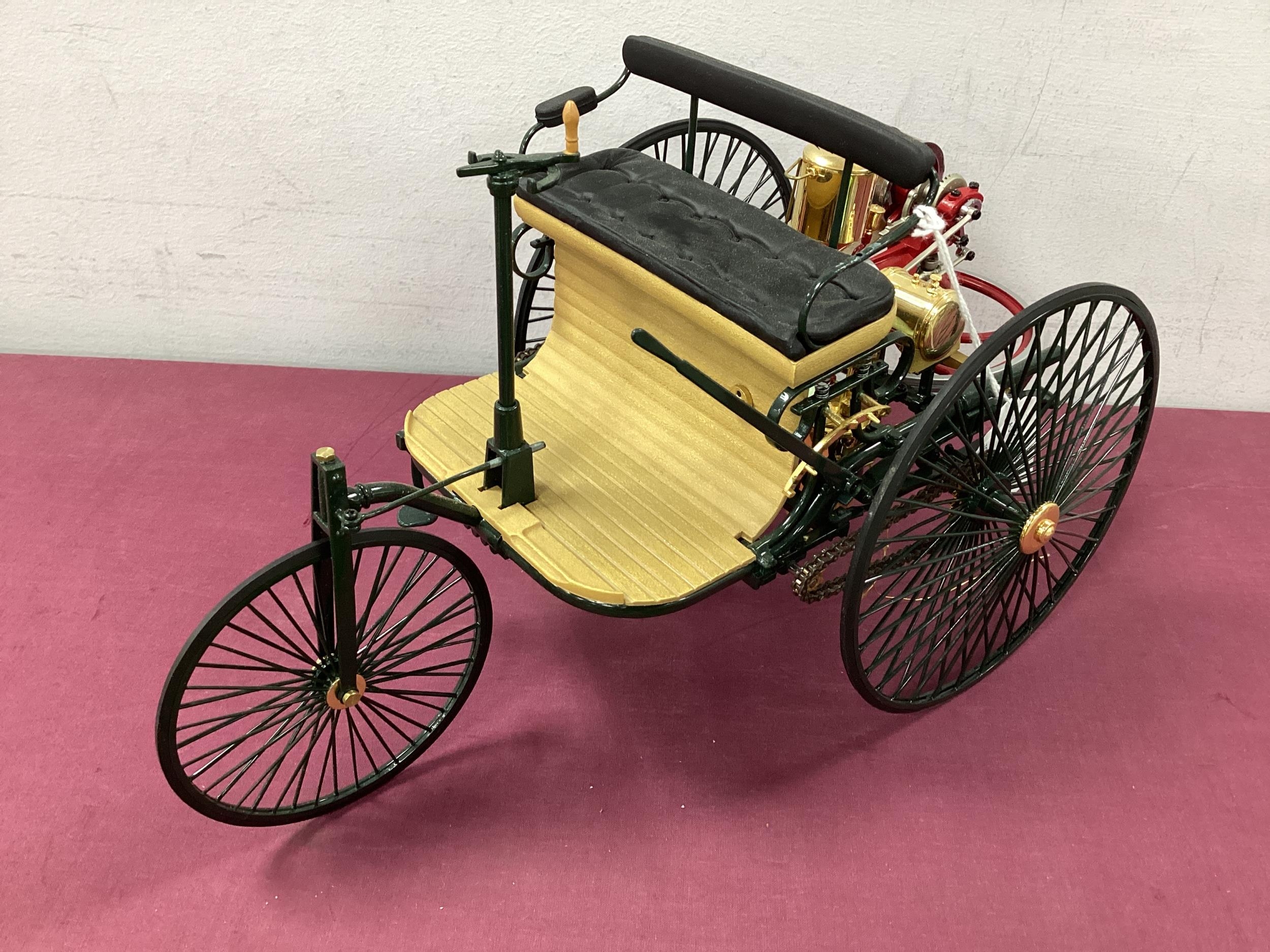 A Franklin Mint Precision Models 1:8 scale 1886 Benz Patent Motorwagen ...