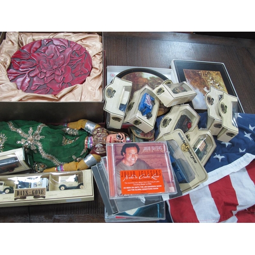 1022 - United States of America Flag 85 x 150. Days Gone die-cast cars, cd's, Oriental dish, boxed,etc:- On... 