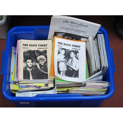 1059 - Elvis Presley Magazines, a large quantity including many copies of The Elvis Times, Elvis Today and ... 