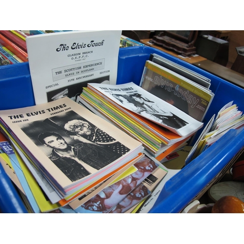 1059 - Elvis Presley Magazines, a large quantity including many copies of The Elvis Times, Elvis Today and ... 