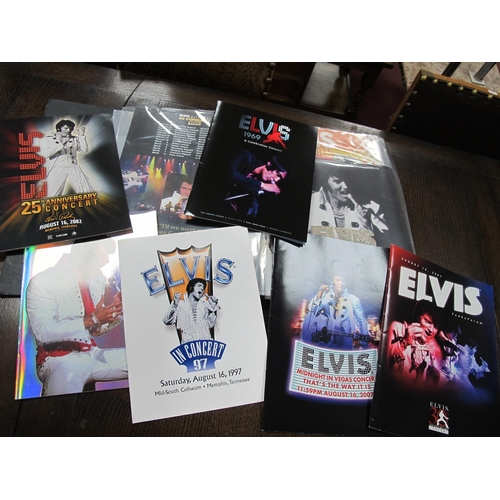 1065 - Elvis Presley Concert Programs, from 1993-2014, sixteen programs in total.