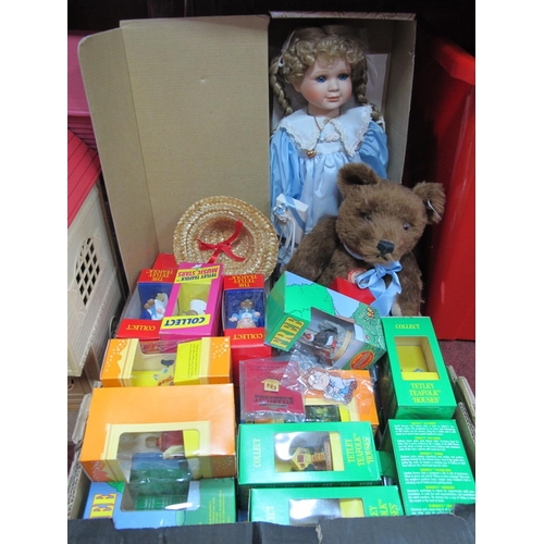 1081 - Tetley Tea Folk, wildlife animals, music stars, key rings, Steiff 2006 bear, Alberon doll, etc:- One... 