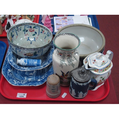 1234 - Copeland Italian Spode, Corona, Adams and other ceramics:- One Tray.