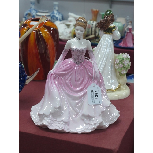 1247 - Coalport Society Ladies - Lady Sophia At The Ball, 23cm high