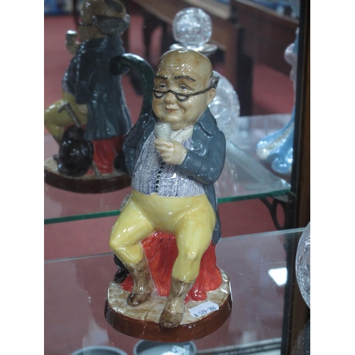 1280 - A Peggy Davies 'Mr Pickwick' Toby Jug, an artist's original colourway 1/1 by Victoria Bourne, 21cm h... 