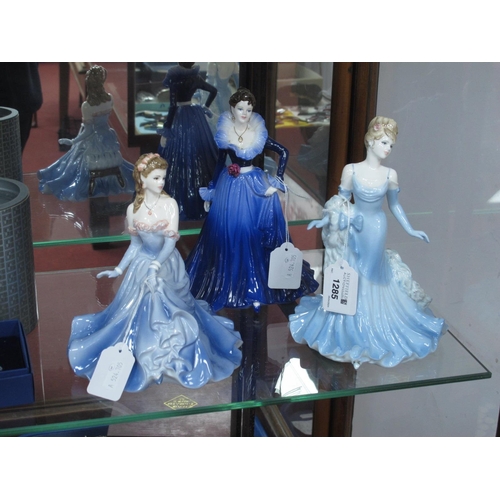 1285 - Coalport Ladies of Fashion Figurines - 'Debbie' 20cm high, 'Linda', and 'Anne'. (3).