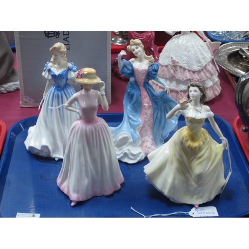 1295 - Royal Doulton Figurines, 'Josephine', 'Hannah', 'Madeline' and 'Happy Birthday', each with box (4).