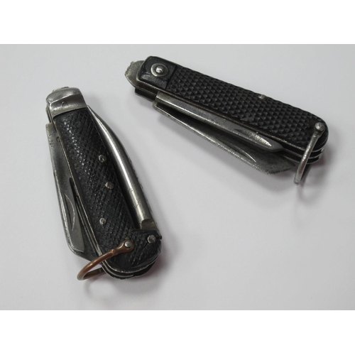 1313 - Military L. Wilson 1942 Jack Knife, single blade and tin opener, lanyard ring; 10cm; unnamed Militar... 