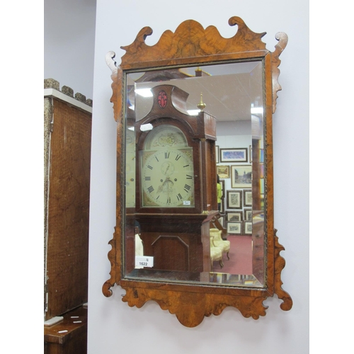 1622 - Walnut Framed Pier Glass, 64cm high.