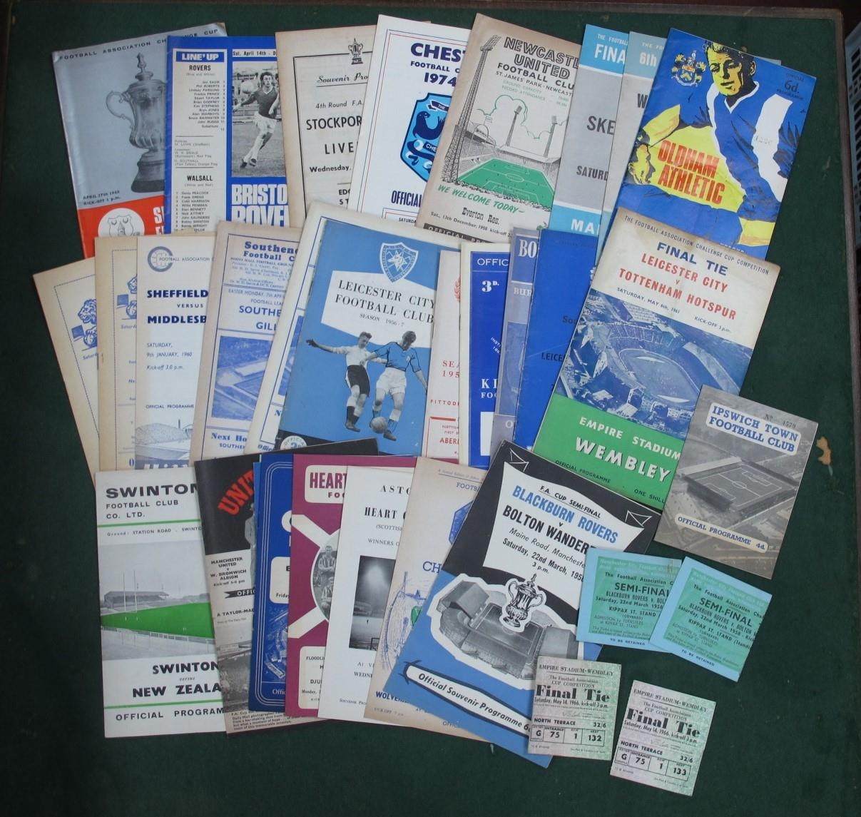 1958 F.A Cup Semi Programme at Maine Road plus Two Tickets, Manchester